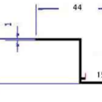 פרופיל Z אלומניום לתקרה - מ"א