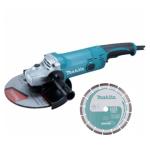 משחזת זווית חשמלית 9" 2000 וואט+ להב יהלום 9'- מקיטה