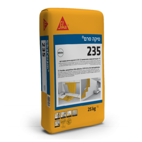 סיקה סרם 235 לבן- שק 25 ק