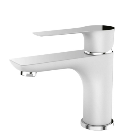 ברז פרח נמוך לבן כרום AIRONE B&W- אקווילה פרימיום