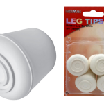 רגלית גומי 22 מ"מ לבן בליסטר