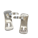 סט ידיות קומפלט לרב בריח ניקל/לבן/חום