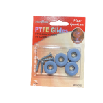 מחליק טפלון+בורג עגול 22 מ"מ (4 ח') בליסטר