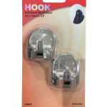 קולב הדבקה אובלי ניקל ( 2 יח' בבליסטר)