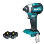 מברגת אימפקט DTD153 בראשלס 2 סוללות 4A- מקיטה