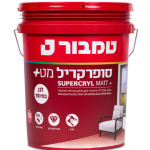 סופרקריל מט+ לבן במיוחד 18 ליטר- טמבור
