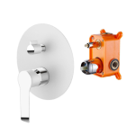 אינטרפוץ 4 דרך לבן עם קופסת הגנה PAGALO - אקווילה פרימיום