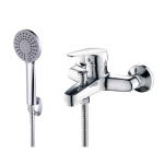 ברז אמבט עם מזלף כרום ניקל MARINA- אקווילה