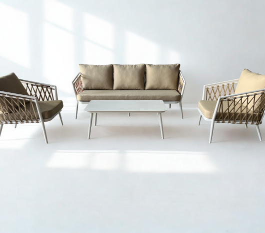 פינת ישיבה חוץ 4 חלקים- דגם סיישל