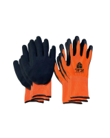 כפפות עבודה בצבע כתום/שחור אביאלי- חבילה 12 יח'