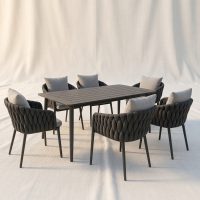 פינת אוכל חוץ 7 חלקים- דגם מאליבו