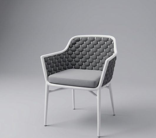 כיסא ישיבה אלומיניום משולב חבלי פוליאסטר- דגם סידני