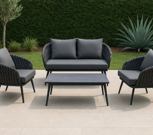 פינת ישיבה חוץ 4 חלקים- דגם דובאי