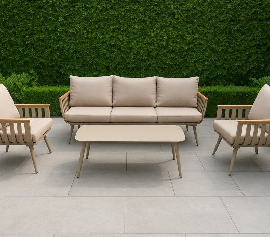 פינת ישיבה חוץ 4 חלקים- דגם טוסקנה