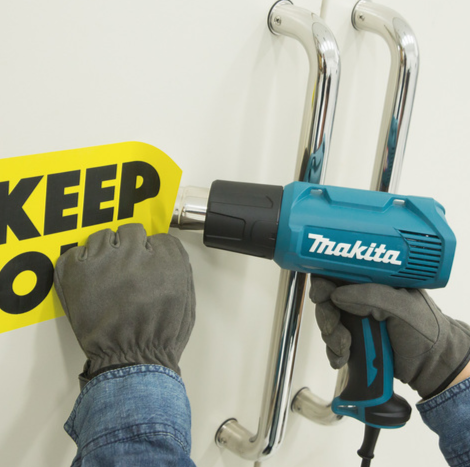 מפזר חום חשמלי עד 500 מעלות 1600W כולל 3 פיות- מקיטה