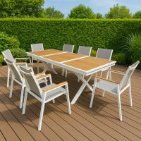 פינת אוכל חוץ 9 חלקים- דגם פורטו