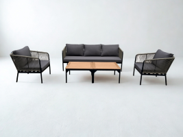 פינת ישיבה חוץ 4 חלקים- דגם מיאמי