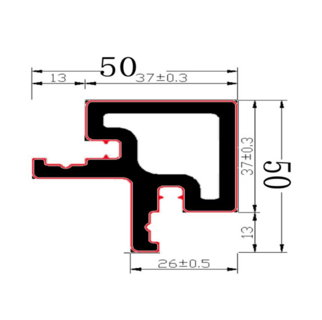זווית סגירה / כיסוי קצה לחיפוי- חום בהיר