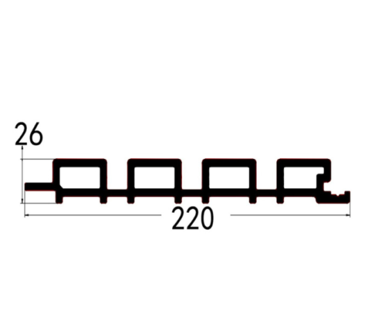 חיפו קיר- חום כהה