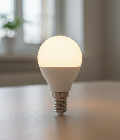 נורת לד כדור אור חם 8W הברגה E14