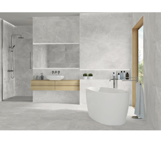 אריח פורצלן 120/120 פאיטרה - אפור בהיר