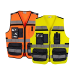 ווסט בטיחות זוהר מנהלים- צהוב/כתום