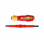 מברג מתחלף מבודד PH1+SL5 אורך 160 מ"מ- TOOLMAK