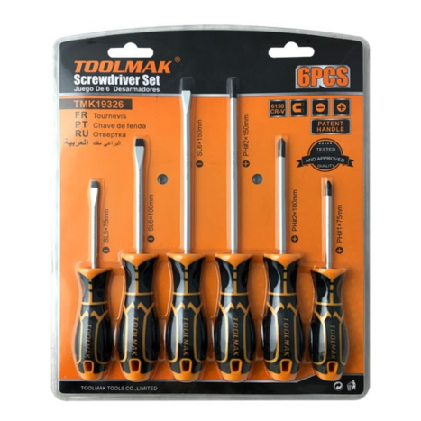 סט מברגים 6 יח'- TOOLMAK