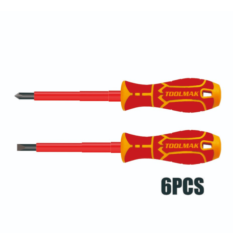 סט מברגים מבודדים 6 יח'- TOOLMAK