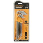 סט מפתחות אלן 9 יח' ארוך טורקס- TOOLMAK