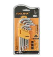 סט מפתחות אלן 9 יח' קצר טורקס- TOOLMAK