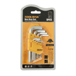 סט מפתחות אלן 9 יח' קצר מילמטרי 1.5-10 מ"מ- TOOLMAK