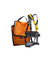 רתמה (רתמת בטיחות) גב כולל חבל עבודה + משכך בתיק