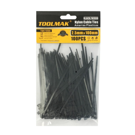 אזיקונים שחורים חבילה 50 יח'- TOOLMAK