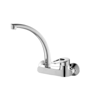 ברז קיר ברבור פיה ארוכה ניקל מוברש CAPINERA- אקווילה