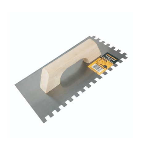 מאלג' ידית עץ 300*150 עם שיניים- TOOLMAK