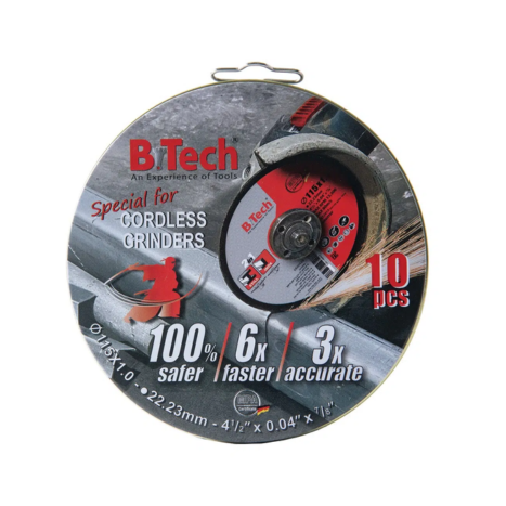 מארז 10 יחי' דיסק חיתוך לברזל 4.5 עובי 1 מ