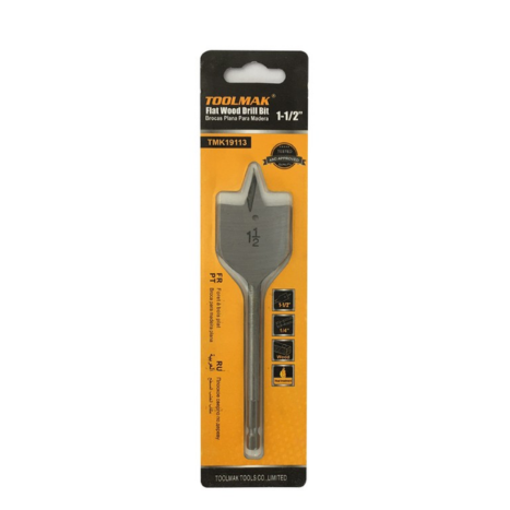 מקדחי פרפר שטוח לעץ לאימפקט במגוון גדלים- TOOLMAK