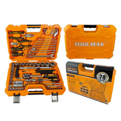 סט בוקסות וכלי עבודה 78 חלקים- TOOLMAK