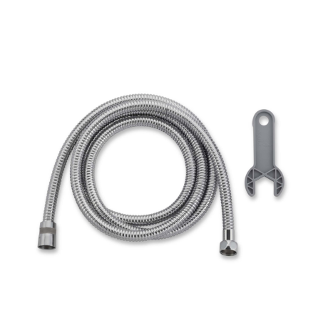 צינור מקלחת נירוסטה נמתח 2 מטר- אקווילה