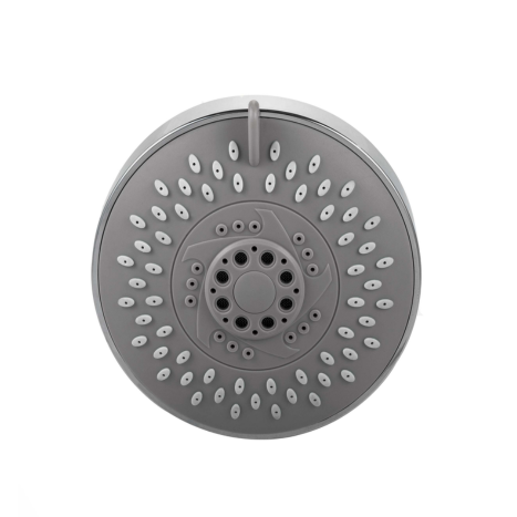 ראש מקלחת עגול 5 מצבים נוף כרום ניקל- אקווילה