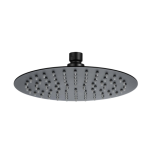 ראש מקלחת עגול נירוסטה ארבל שחור- אקווילה