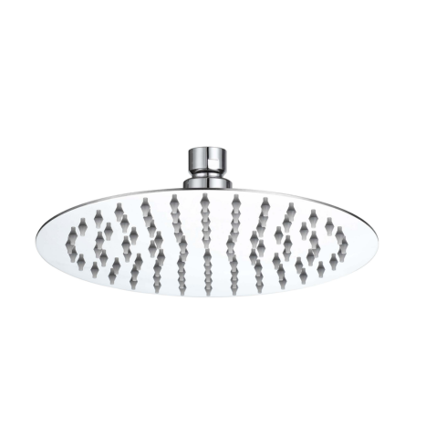 ראש מקלחת עגול נירוסטה שיראל כרום ניקל- אקווילה