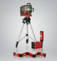 פלס לייזר 3D-XX ירוק 12 קווים- B.TECH