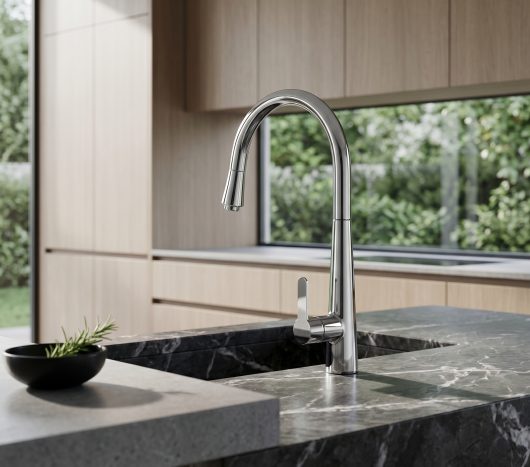 ברז נשלף כרום ניקל CEASAR- אקווילה