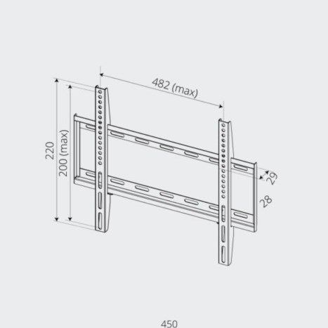 זרוע טלוויזיה עד 65