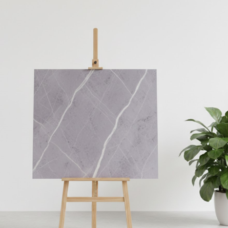 טפט קיר דמוי קרמיקה שיש אפור/סגול רוחב 60 ס