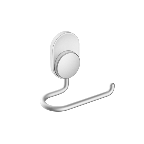 מחזיק נייר טואלט בהדבקה כסוף מט- אקווילה