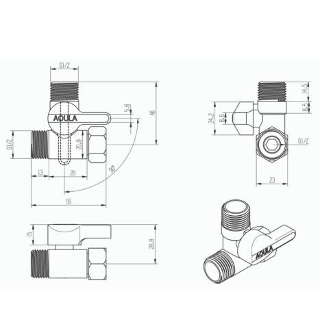 מסוט אסלה מתכת מנגנון קרמי שירלי- אקווילה