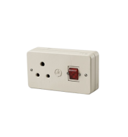 מפסק 2 פול עם שקע למזגן ע